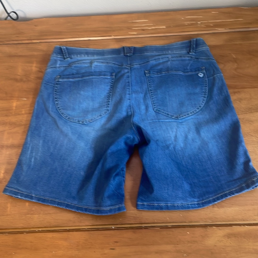 Democracy Absolution Light Blue Bermuda Denim Sho… - image 8